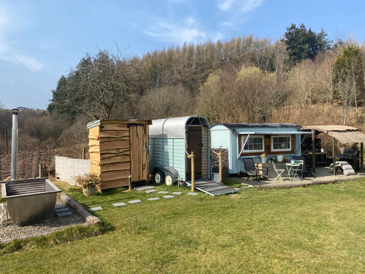 Belan Bluebell Woods Shepherds Hut Llanidloes Kültér fotó